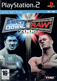 WWE SmackDown! vs Raw 2006 for the Sony PlayStation 2 Front Cover Box Scan