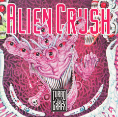 Alien Crush for the NEC PC Engine Front Cover Box Scan