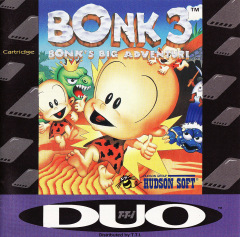 Bonk 3: Bonk's Big Adventure for the NEC PC Engine Front Cover Box Scan