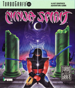 Ninja Spirit for the NEC PC Engine Front Cover Box Scan