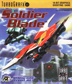 Soldier Blade for the NEC PC Engine Front Cover Box Scan