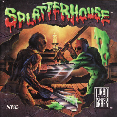 Splatterhouse for the NEC PC Engine Front Cover Box Scan