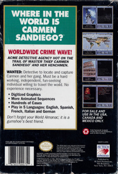 Scan of Where in the World is Carmen Sandiego?
