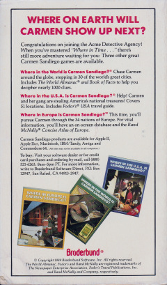 Scan of Where in Time is Carmen Sandiego?