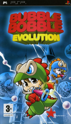 Bubble Bobble Evolution for the Sony PlayStation Portable Front Cover Box Scan