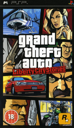 Grand Theft Auto: Liberty City Stories for the Sony PlayStation Portable Front Cover Box Scan