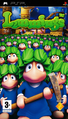Lemmings for the Sony PlayStation Portable Front Cover Box Scan