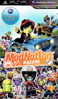 ModNation Racers for the Sony PlayStation Portable Front Cover Box Scan