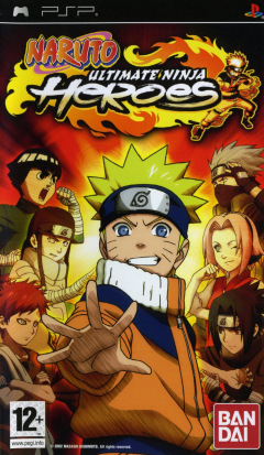 Naruto: Ultimate Ninja Heroes for the Sony PlayStation Portable Front Cover Box Scan