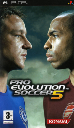 Pro Evolution Soccer 5 for the Sony PlayStation Portable Front Cover Box Scan