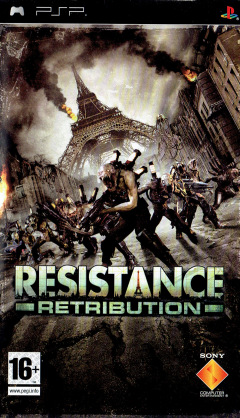 Resistance: Retribution for the Sony PlayStation Portable Front Cover Box Scan