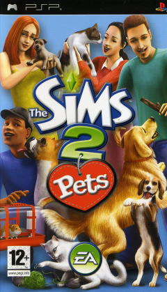 The Sims 2: Pets for the Sony PlayStation Portable Front Cover Box Scan