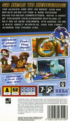 Scan of Sonic Rivals 2