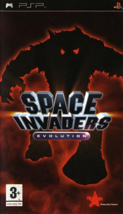 Space Invaders Evolution for the Sony PlayStation Portable Front Cover Box Scan