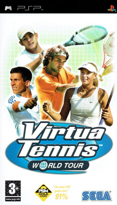 Virtua Tennis: World Tour for the Sony PlayStation Portable Front Cover Box Scan