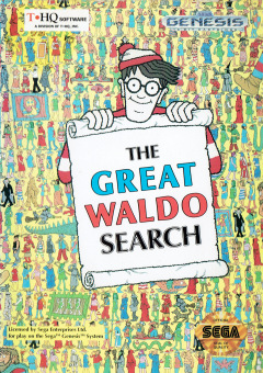 The Great Waldo Search for the Sega Mega Drive Front Cover Box Scan