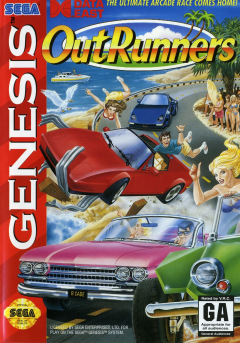 Out Runners for the Sega Mega Drive Front Cover Box Scan