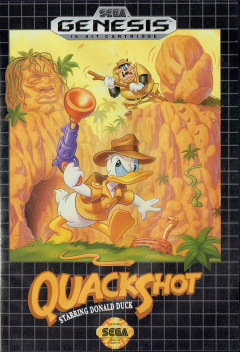 QuackShot starring Donald Duck for the Sega Mega Drive Front Cover Box Scan