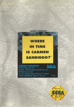Where in the World is Carmen Sandiego? for the Sega Mega Drive Front Cover Box Scan