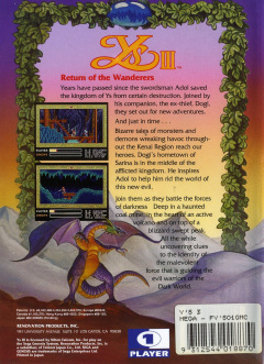 Scan of Ys III: Wanderers from Ys