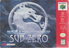 Mortal Kombat Mythologies: Sub-Zero for the Nintendo 64 Front Cover Box Scan