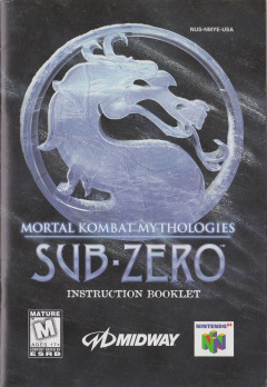 Scan of Mortal Kombat Mythologies: Sub-Zero