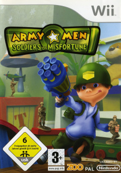 Army Men: Soldiers of Misfortune for the Nintendo Wii Front Cover Box Scan