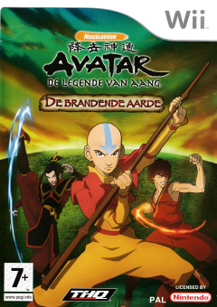 Avatar: The Legend of Aang: The Burning Earth for the Nintendo Wii Front Cover Box Scan