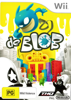 De Blob for the Nintendo Wii Front Cover Box Scan