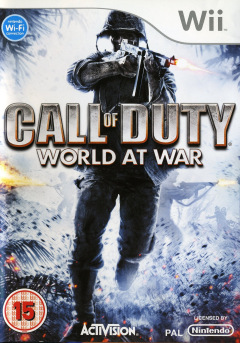 Call of Duty: World At War for the Nintendo Wii Front Cover Box Scan