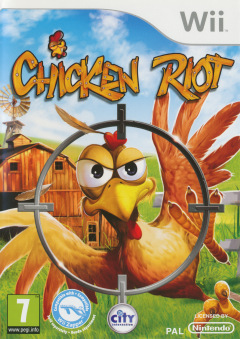 Chicken Riot for the Nintendo Wii Front Cover Box Scan
