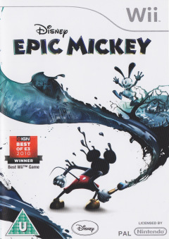 Epic Mickey for the Nintendo Wii Front Cover Box Scan
