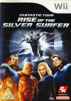 Fantastic Four: Rise of the Silver Surfer for the Nintendo Wii Front Cover Box Scan
