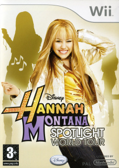 Hannah Montana: Spotlight World Tour for the Nintendo Wii Front Cover Box Scan