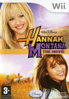 Hannah Montana: The Movie for the Nintendo Wii Front Cover Box Scan