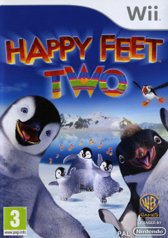 Happy Feet Two for the Nintendo Wii Front Cover Box Scan