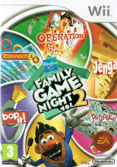 Hasbro Family Game Night: Vol. 2 for the Nintendo Wii Front Cover Box Scan