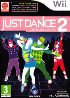 Just Dance 2 for the Nintendo Wii Front Cover Box Scan