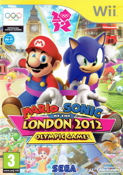 Mario & Sonic at the London 2012 Olympic Games for the Nintendo Wii Front Cover Box Scan