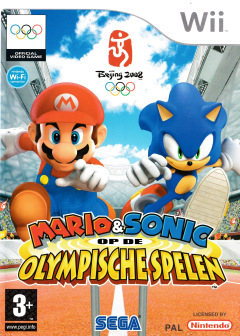 Mario & Sonic at the Olympic Games for the Nintendo Wii Front Cover Box Scan