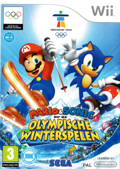 Mario & Sonic at the Olympic Winter Games for the Nintendo Wii Front Cover Box Scan