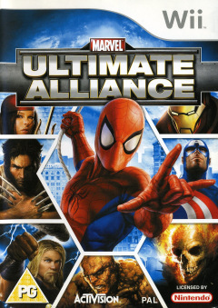 Marvel Ultimate Alliance for the Nintendo Wii Front Cover Box Scan