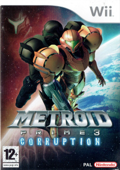 Metroid Prime 3: Corruption for the Nintendo Wii Front Cover Box Scan
