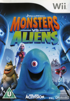 Monsters vs Aliens for the Nintendo Wii Front Cover Box Scan