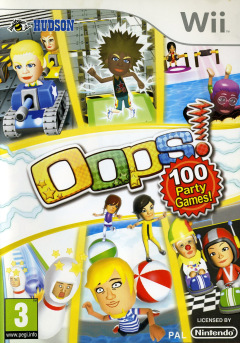 Oops! 100 Party Games! for the Nintendo Wii Front Cover Box Scan