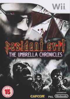Resident Evil: The Umbrella Chronicles for the Nintendo Wii Front Cover Box Scan