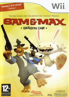 Sam & Max: Season One for the Nintendo Wii Front Cover Box Scan