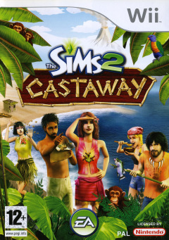 The Sims 2: Castaway for the Nintendo Wii Front Cover Box Scan