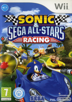 Sonic & Sega All-Stars Racing for the Nintendo Wii Front Cover Box Scan