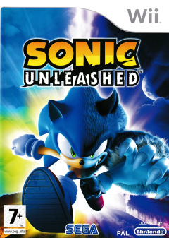 Sonic Unleashed for the Nintendo Wii Front Cover Box Scan